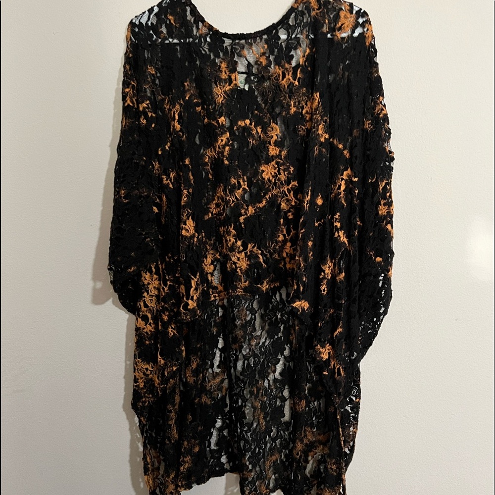 High low, lace western coverup.